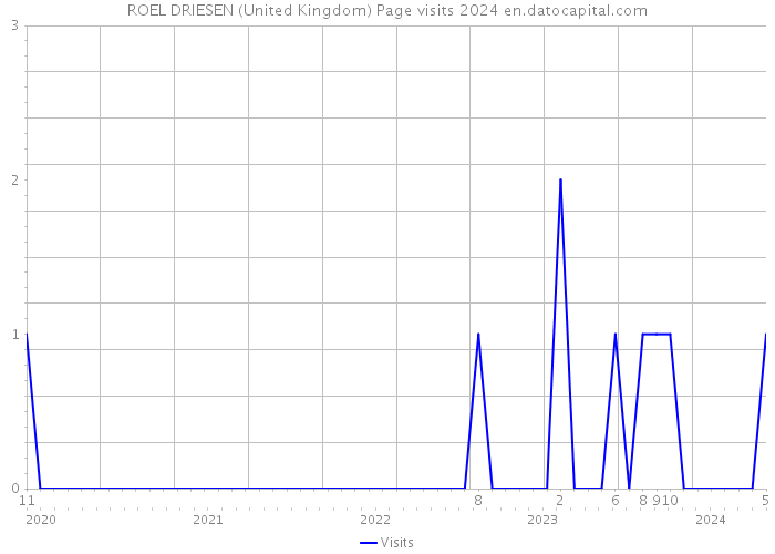 ROEL DRIESEN (United Kingdom) Page visits 2024 