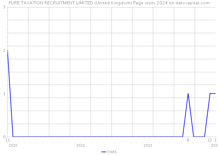PURE TAXATION RECRUITMENT LIMITED (United Kingdom) Page visits 2024 