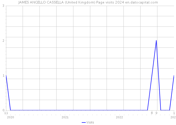 JAMES ANGELLO CASSELLA (United Kingdom) Page visits 2024 