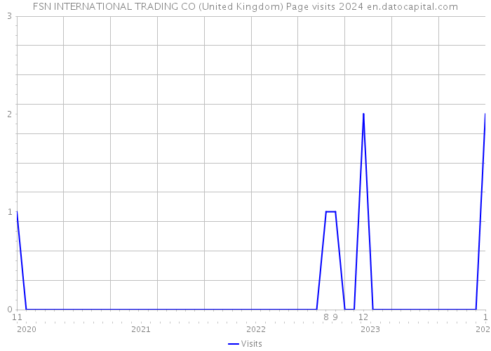 FSN INTERNATIONAL TRADING CO (United Kingdom) Page visits 2024 