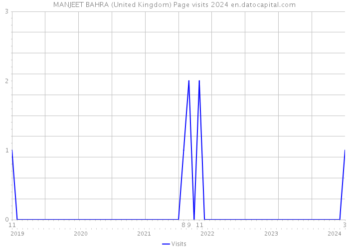MANJEET BAHRA (United Kingdom) Page visits 2024 