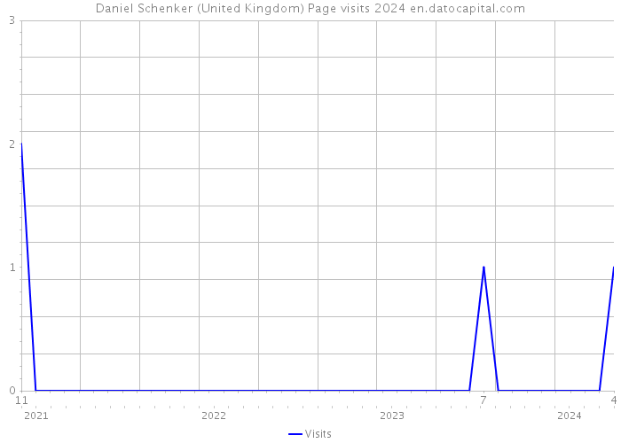 Daniel Schenker (United Kingdom) Page visits 2024 