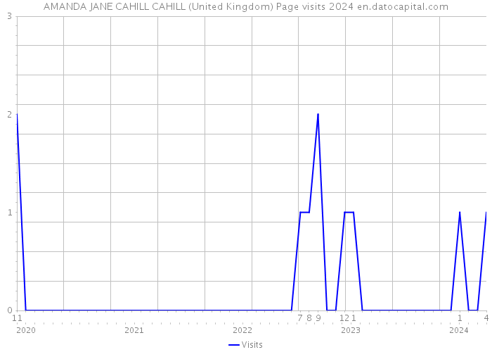 AMANDA JANE CAHILL CAHILL (United Kingdom) Page visits 2024 