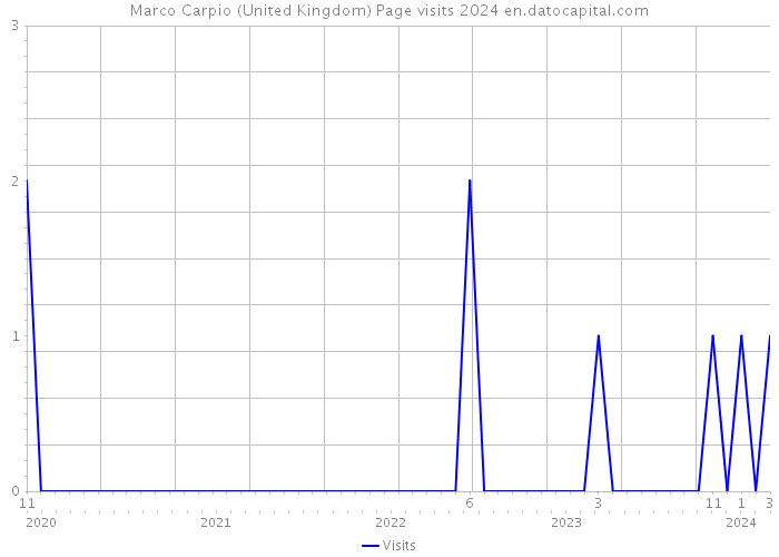 Marco Carpio (United Kingdom) Page visits 2024 