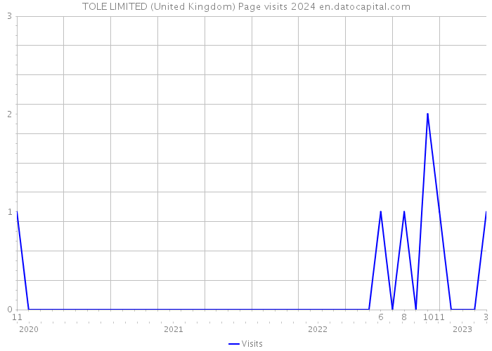 TOLE LIMITED (United Kingdom) Page visits 2024 