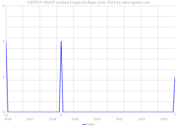KSISTOF GRUNT (United Kingdom) Page visits 2024 