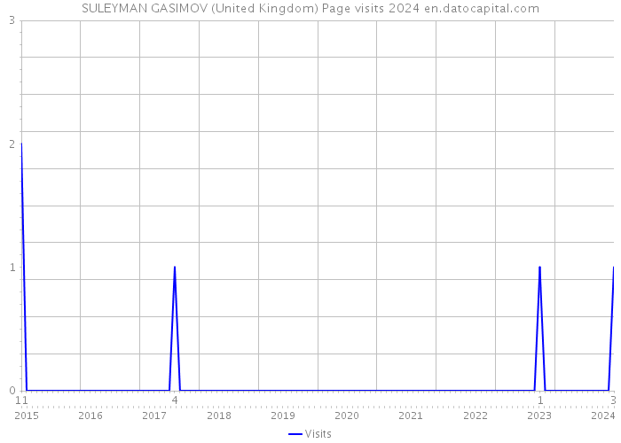 SULEYMAN GASIMOV (United Kingdom) Page visits 2024 
