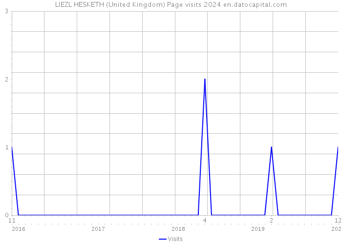 LIEZL HESKETH (United Kingdom) Page visits 2024 
