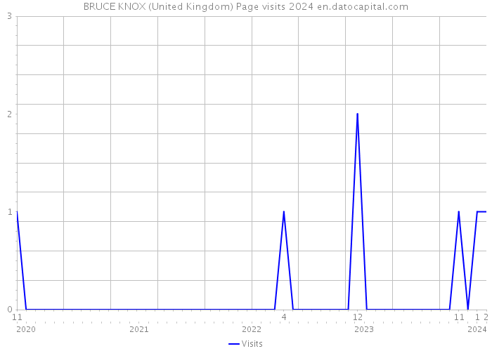 BRUCE KNOX (United Kingdom) Page visits 2024 