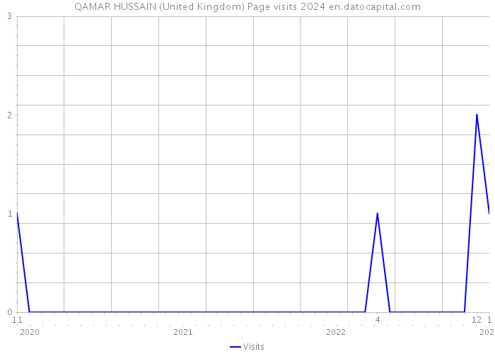 QAMAR HUSSAIN (United Kingdom) Page visits 2024 