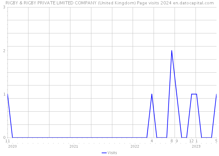 RIGBY & RIGBY PRIVATE LIMITED COMPANY (United Kingdom) Page visits 2024 