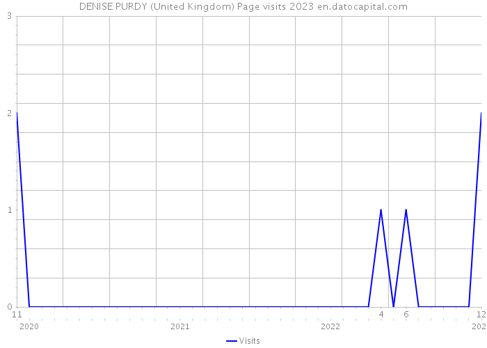 DENISE PURDY (United Kingdom) Page visits 2023 