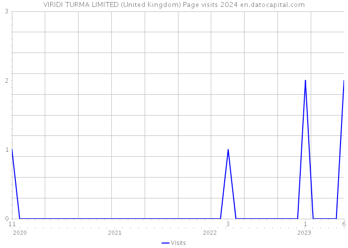 VIRIDI TURMA LIMITED (United Kingdom) Page visits 2024 