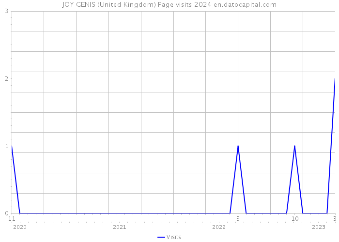 JOY GENIS (United Kingdom) Page visits 2024 