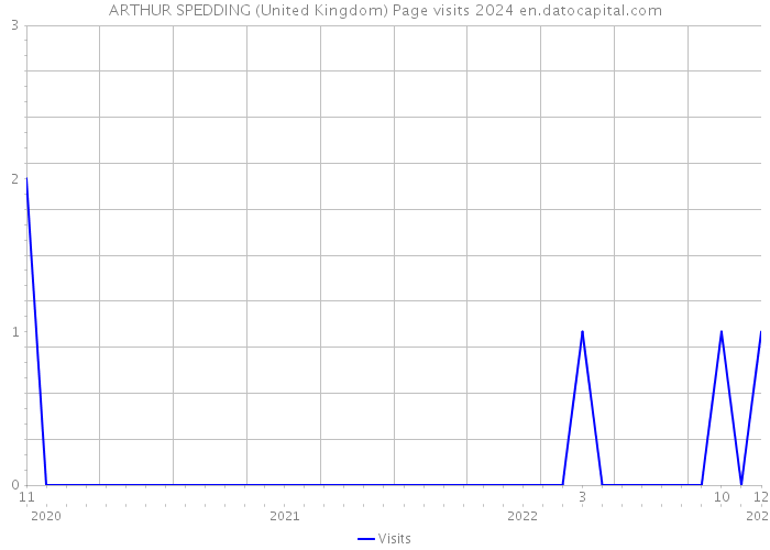 ARTHUR SPEDDING (United Kingdom) Page visits 2024 