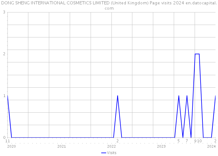 DONG SHENG INTERNATIONAL COSMETICS LIMITED (United Kingdom) Page visits 2024 
