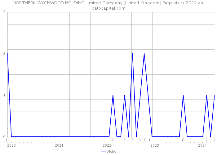 NORTHERN WYCHWOOD HOLDING Limited Company (United Kingdom) Page visits 2024 