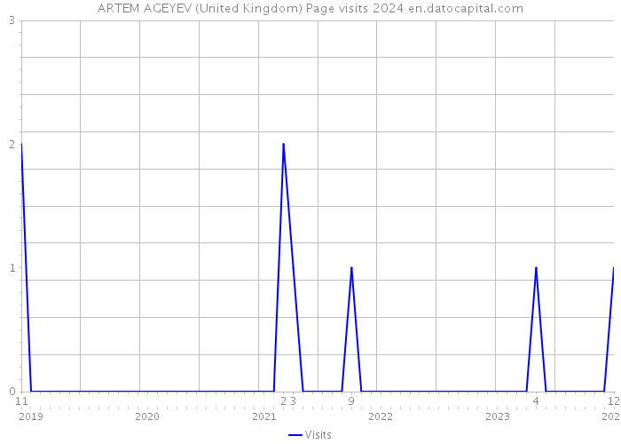 ARTEM AGEYEV (United Kingdom) Page visits 2024 