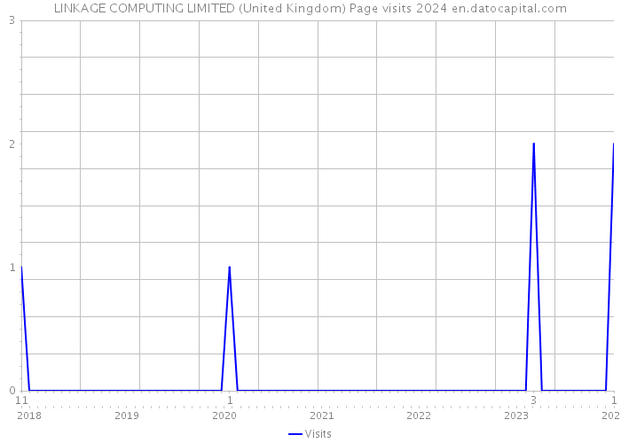 LINKAGE COMPUTING LIMITED (United Kingdom) Page visits 2024 