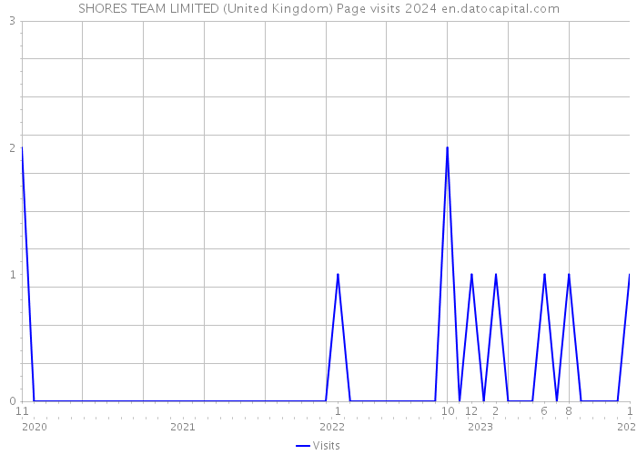 SHORES TEAM LIMITED (United Kingdom) Page visits 2024 