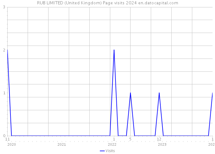 RUB LIMITED (United Kingdom) Page visits 2024 
