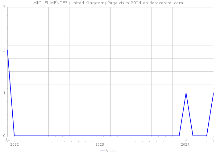 MIGUEL MENDEZ (United Kingdom) Page visits 2024 