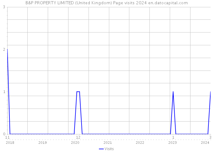 B&P PROPERTY LIMITED (United Kingdom) Page visits 2024 