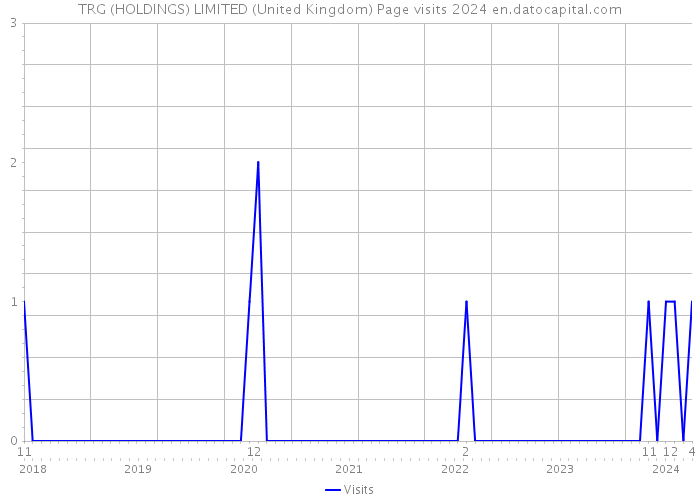 TRG (HOLDINGS) LIMITED (United Kingdom) Page visits 2024 