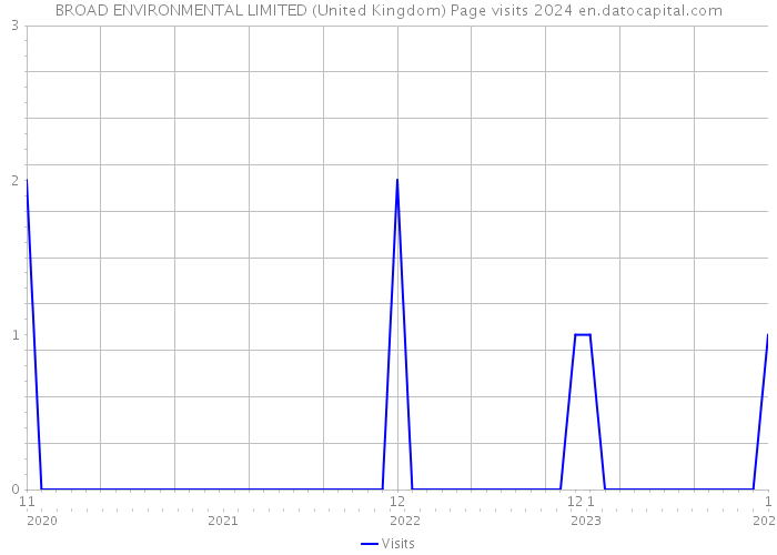 BROAD ENVIRONMENTAL LIMITED (United Kingdom) Page visits 2024 