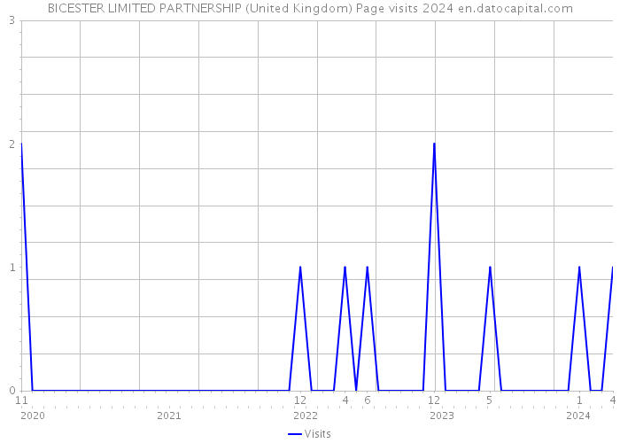 BICESTER LIMITED PARTNERSHIP (United Kingdom) Page visits 2024 