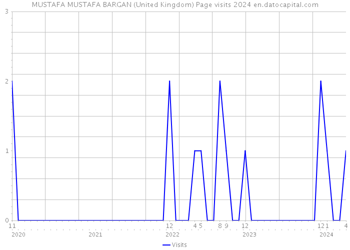 MUSTAFA MUSTAFA BARGAN (United Kingdom) Page visits 2024 