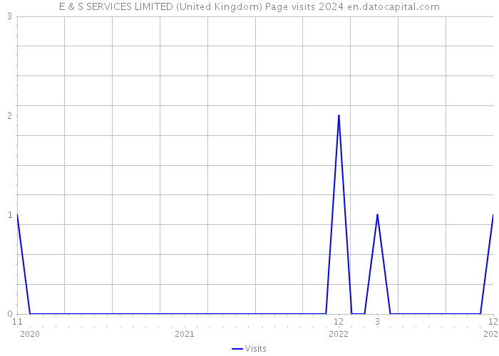E & S SERVICES LIMITED (United Kingdom) Page visits 2024 