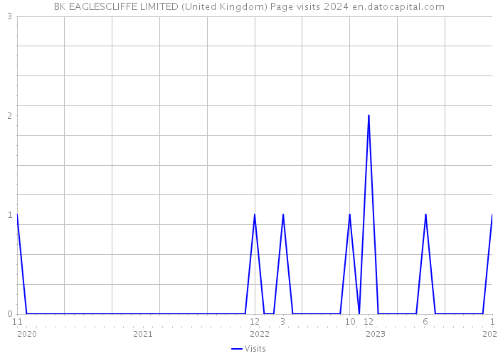 BK EAGLESCLIFFE LIMITED (United Kingdom) Page visits 2024 