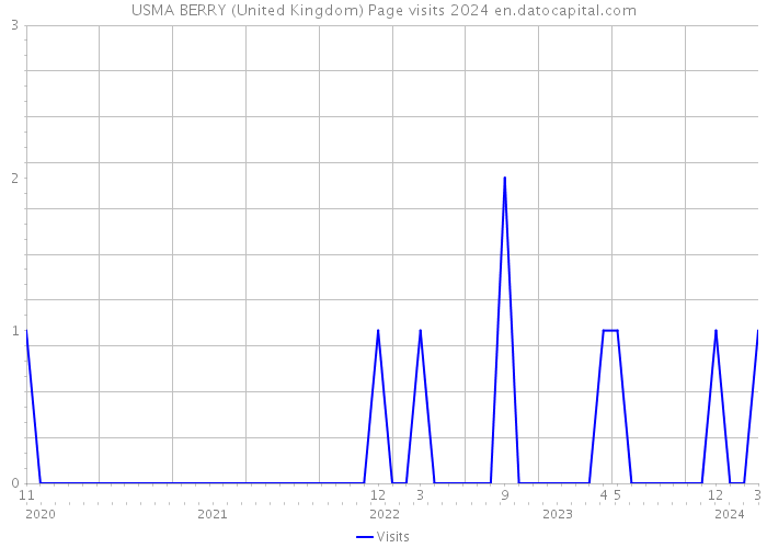 USMA BERRY (United Kingdom) Page visits 2024 