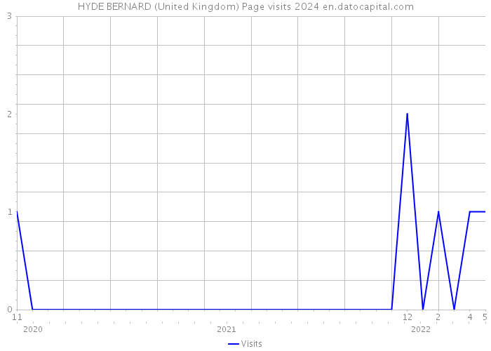 HYDE BERNARD (United Kingdom) Page visits 2024 