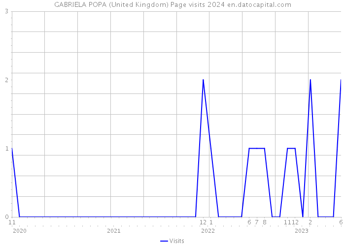 GABRIELA POPA (United Kingdom) Page visits 2024 