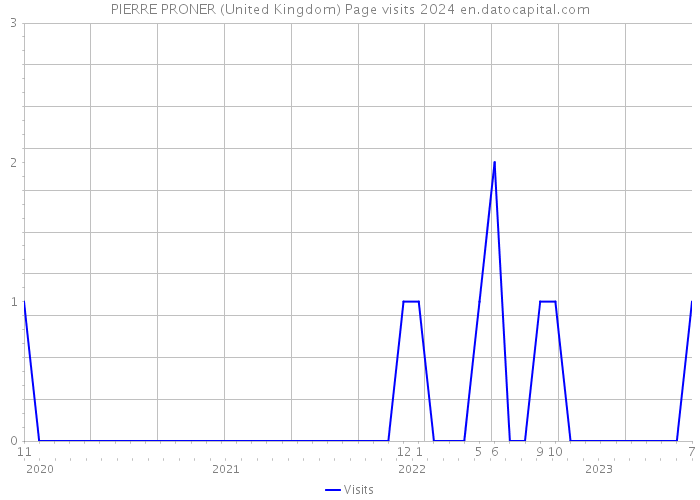 PIERRE PRONER (United Kingdom) Page visits 2024 