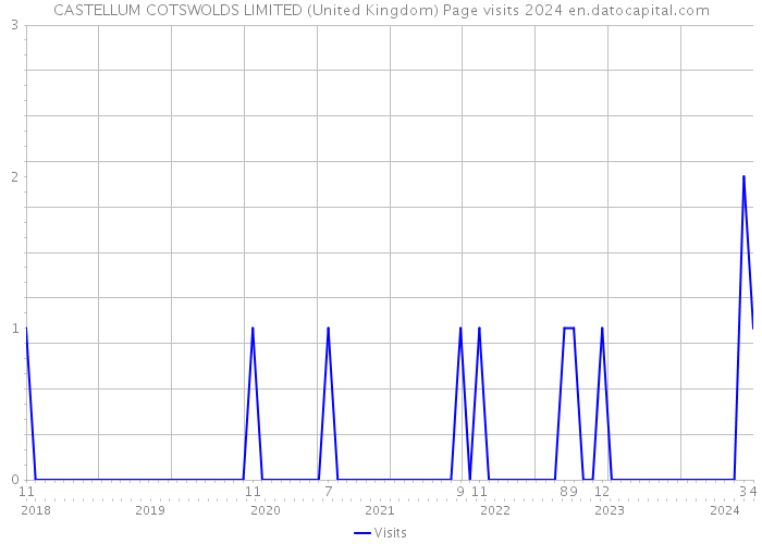 CASTELLUM COTSWOLDS LIMITED (United Kingdom) Page visits 2024 
