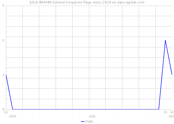 JULIA BRAHM (United Kingdom) Page visits 2024 