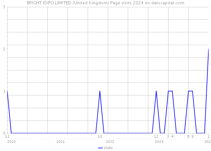 BRIGHT EXPO LIMITED (United Kingdom) Page visits 2024 