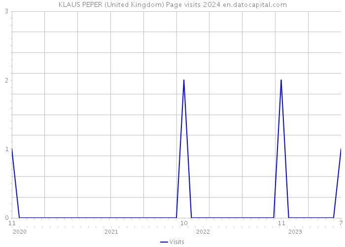 KLAUS PEPER (United Kingdom) Page visits 2024 