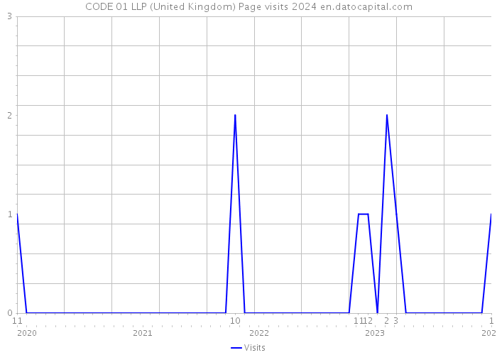 CODE 01 LLP (United Kingdom) Page visits 2024 