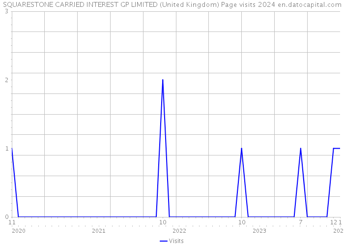 SQUARESTONE CARRIED INTEREST GP LIMITED (United Kingdom) Page visits 2024 
