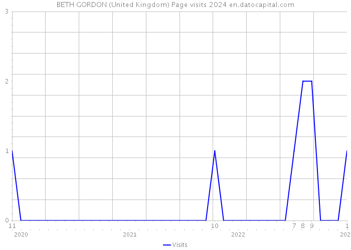 BETH GORDON (United Kingdom) Page visits 2024 