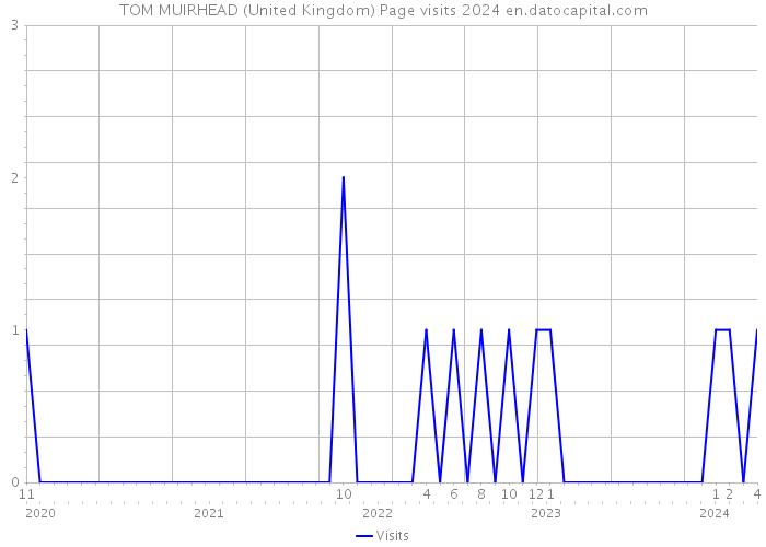 TOM MUIRHEAD (United Kingdom) Page visits 2024 