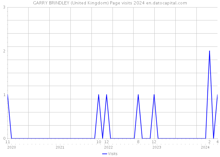 GARRY BRINDLEY (United Kingdom) Page visits 2024 