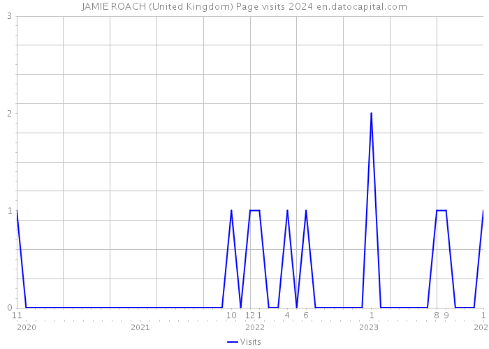JAMIE ROACH (United Kingdom) Page visits 2024 