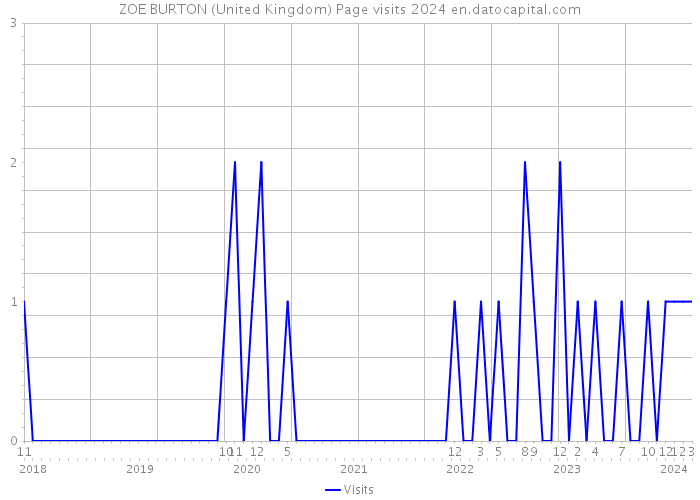 ZOE BURTON (United Kingdom) Page visits 2024 