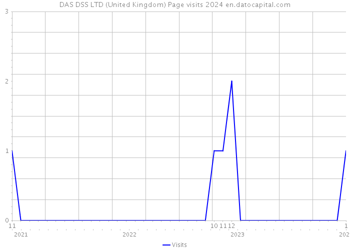 DAS DSS LTD (United Kingdom) Page visits 2024 