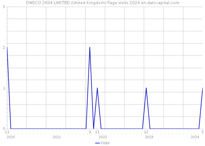 DWSCO 2604 LIMITED (United Kingdom) Page visits 2024 
